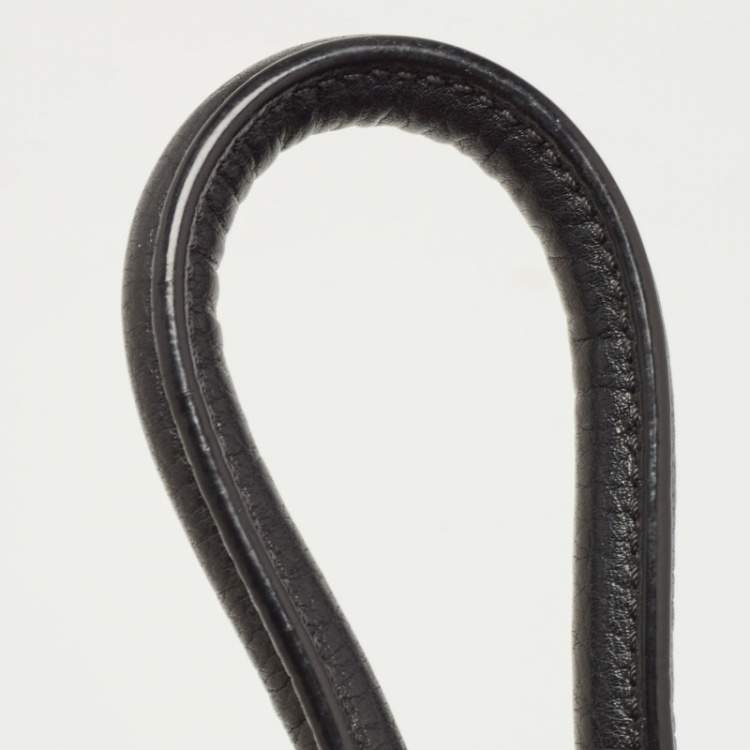 Pre Owned Celine Black Leather Small Tie Tote