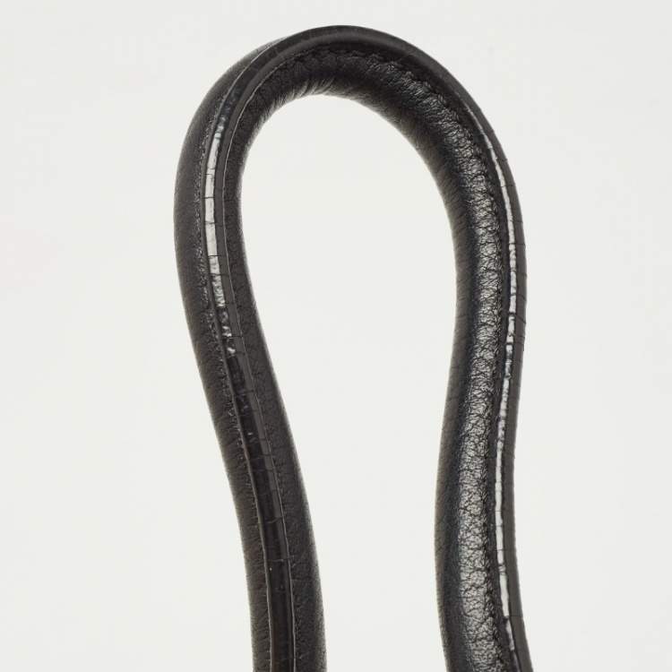 Pre Owned Celine Black Leather Small Tie Tote