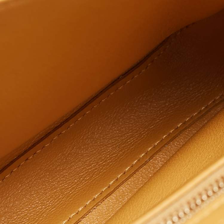 Pre Owned Celine Tan Quilted Leather Small C Flap Bag