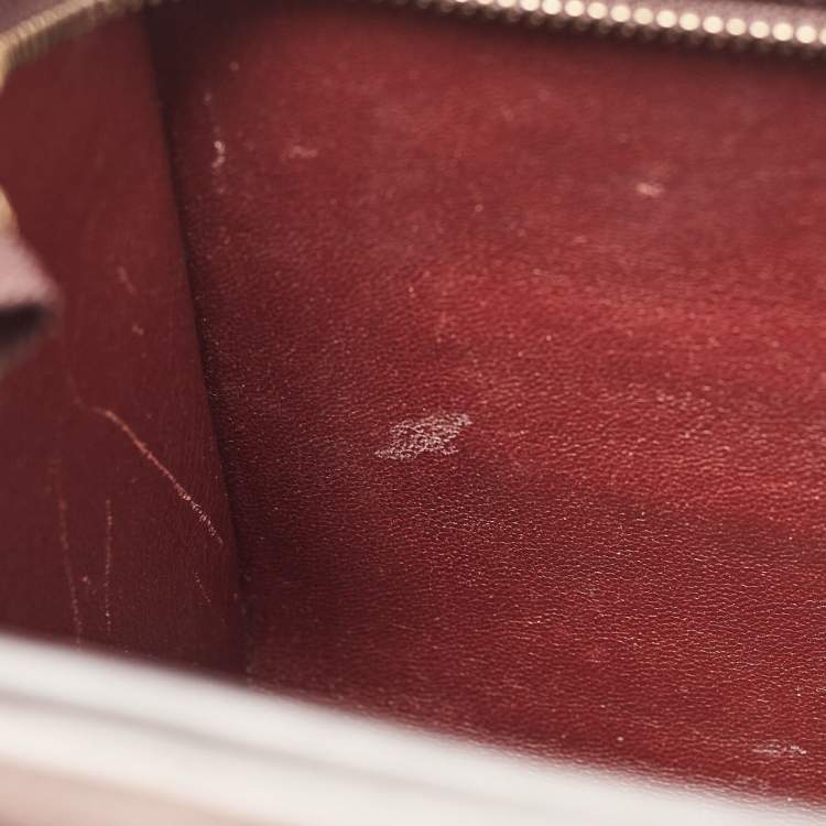 Pre Owned Celine Tri Color Leather Nano Luggage Tote
