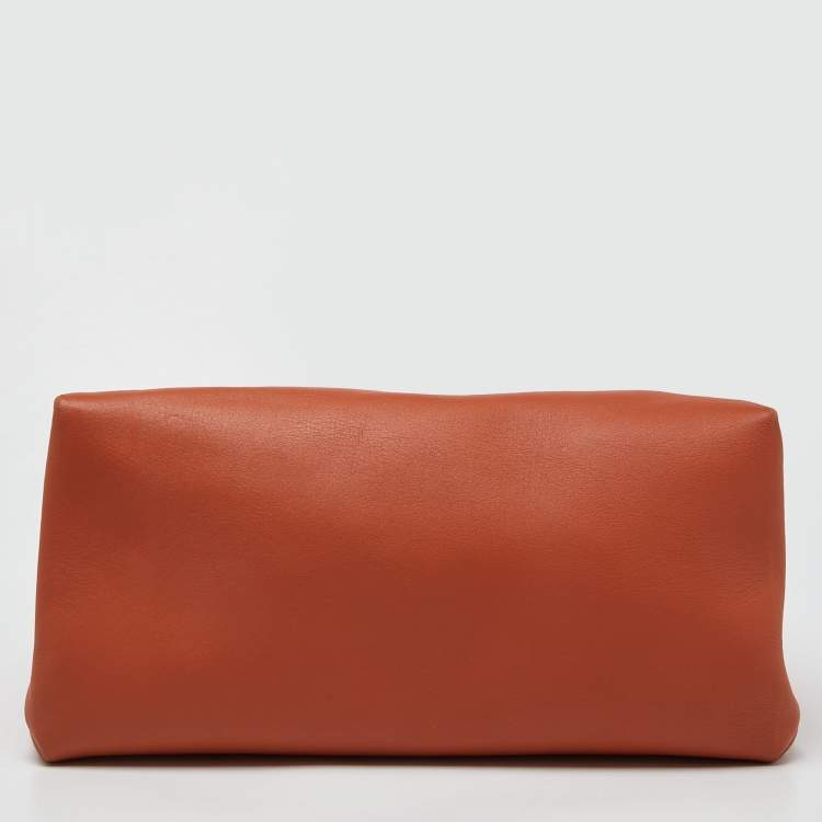 Pre Owned Celine Tri Color Leather All Soft Shoulder Bag 