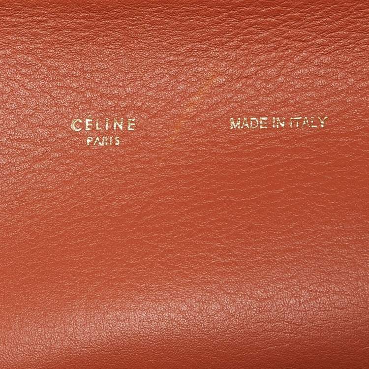 Pre Owned Celine Tri Color Leather All Soft Shoulder Bag 