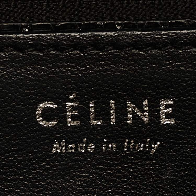 Pre Owned Celine Black Python Medium Classic Box Shoulder Bag