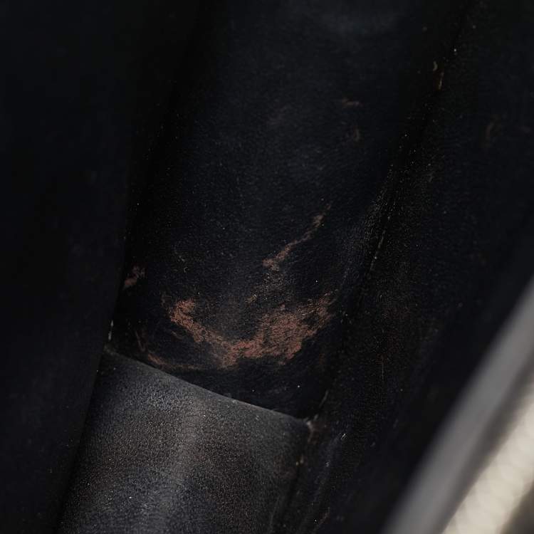 Pre Owned Celine Black Python Medium Classic Box Shoulder Bag