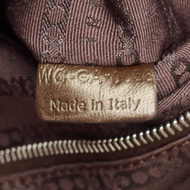 Pre Owned Celine Olive Green Python Charm Tote