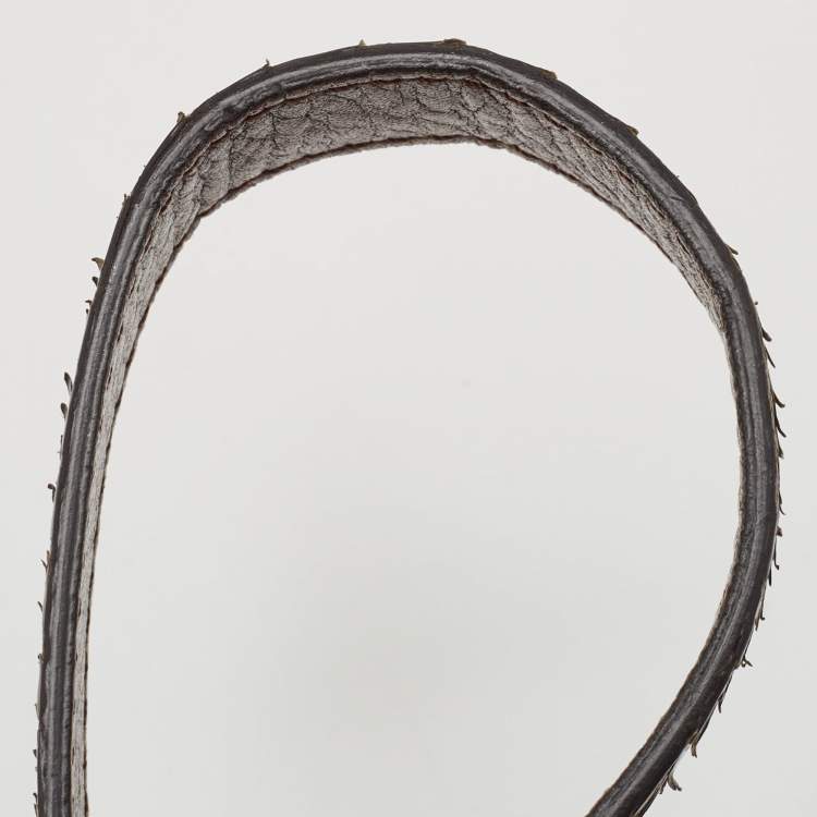 Pre Owned Celine Olive Green Python Charm Tote