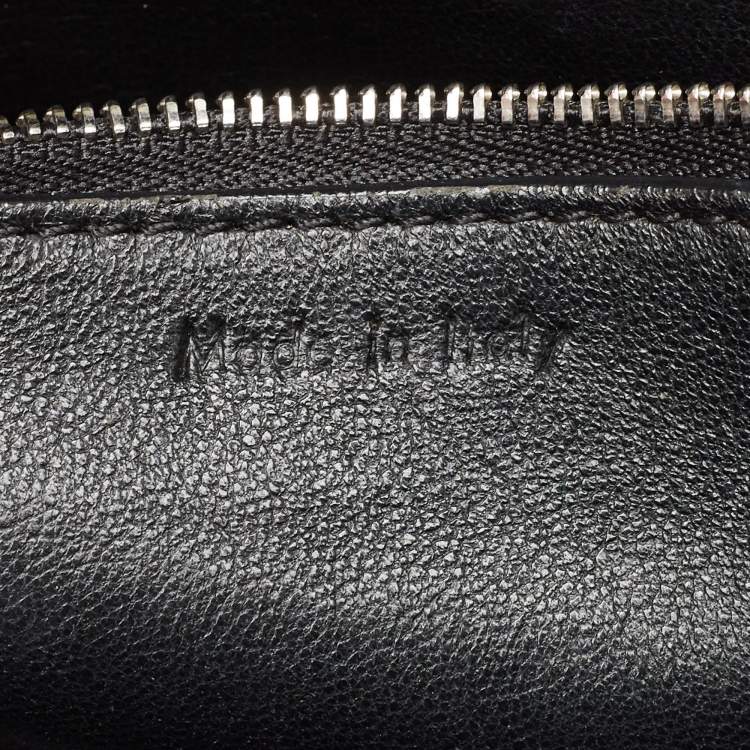 Pre Owned Celine Blue Leather Medium Edge Top Handle Bag