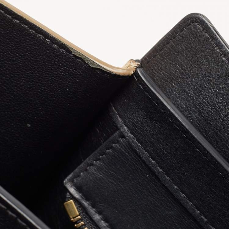 Pre Owned Celine Tricolor Leather and Suede Mini Luggage Tote