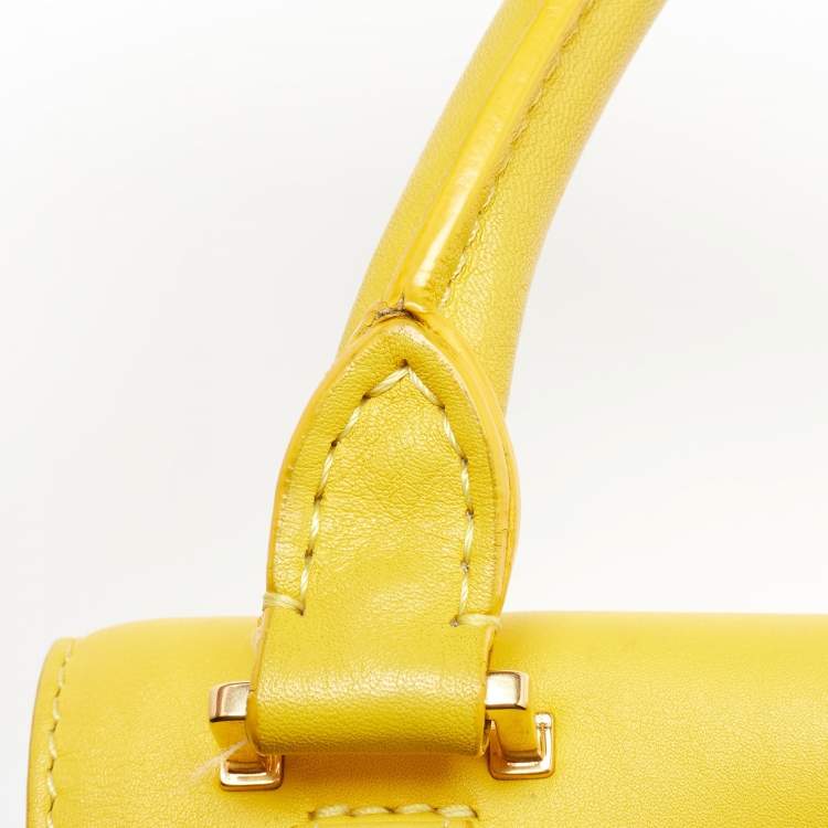 Pre Owned Celine Tri Color Leather Medium Trapeze Bag