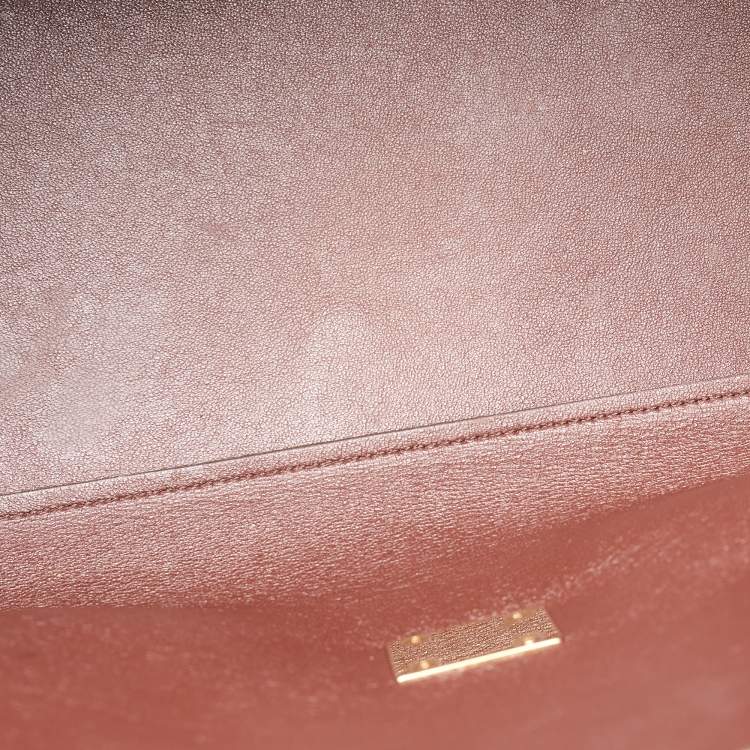 Pre Owned Celine Tricolor Leather Large Trapeze Top Handle Bag