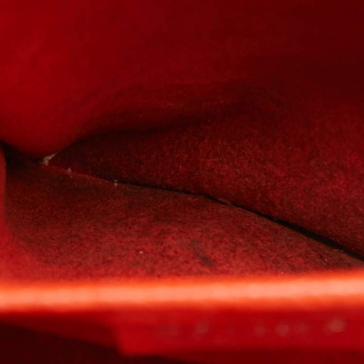 Pre Owned Céline Red Leather Nano Luggage Tote