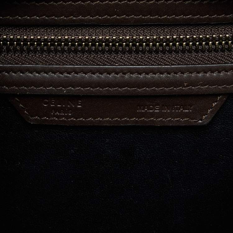 Pre Owned Celine Multicolor Leather Micro Luggage Tote