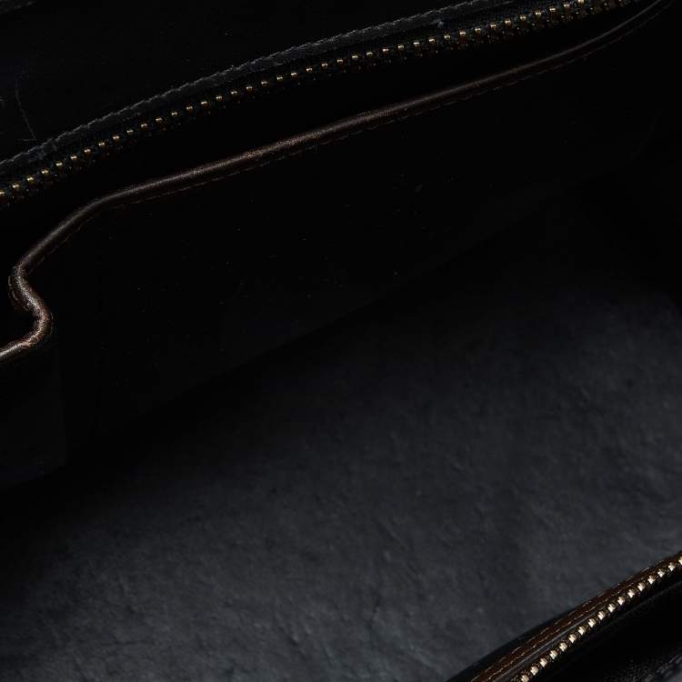 Pre Owned Celine Multicolor Leather Micro Luggage Tote