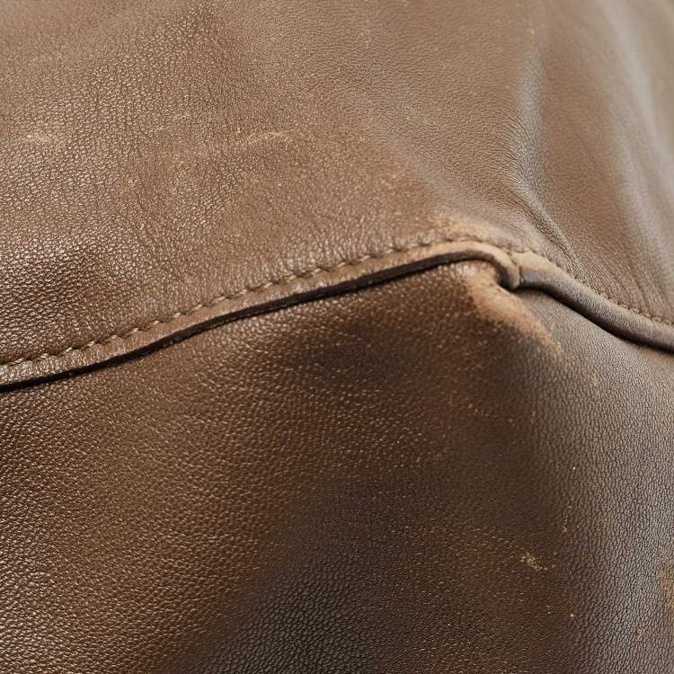 Pre Owned Celine Blue/Brown Leather Horizontal Cabas Tote