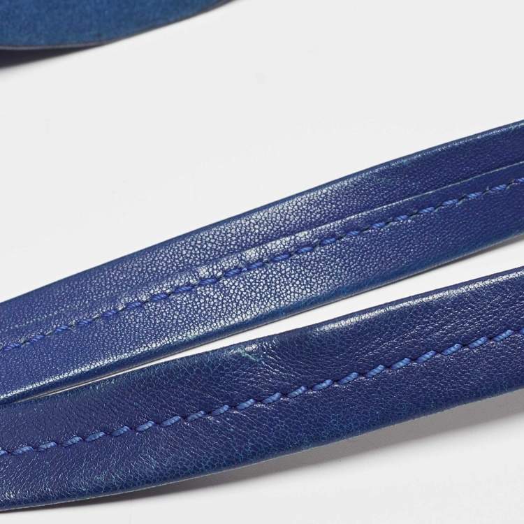 Pre Owned Celine Blue/Brown Leather Horizontal Cabas Tote