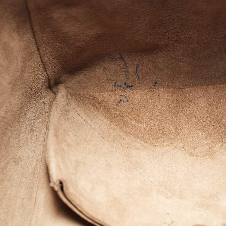 Pre Owned Celine Blue/Brown Leather Horizontal Cabas Tote