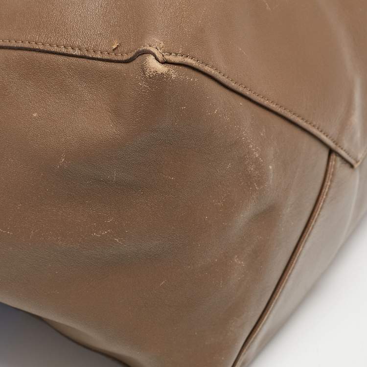 Pre Owned Celine Blue/Brown Leather Horizontal Cabas Tote