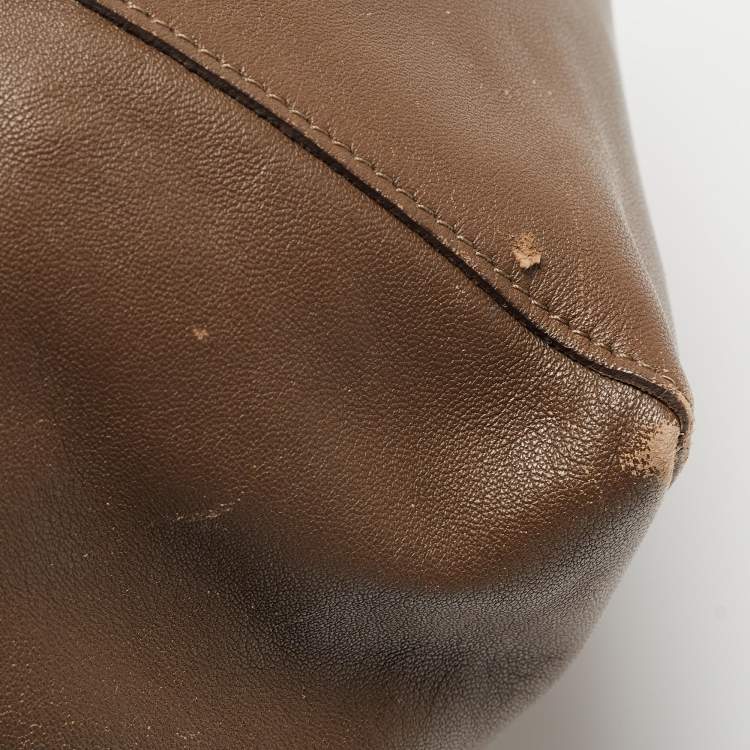 Pre Owned Celine Blue/Brown Leather Horizontal Cabas Tote