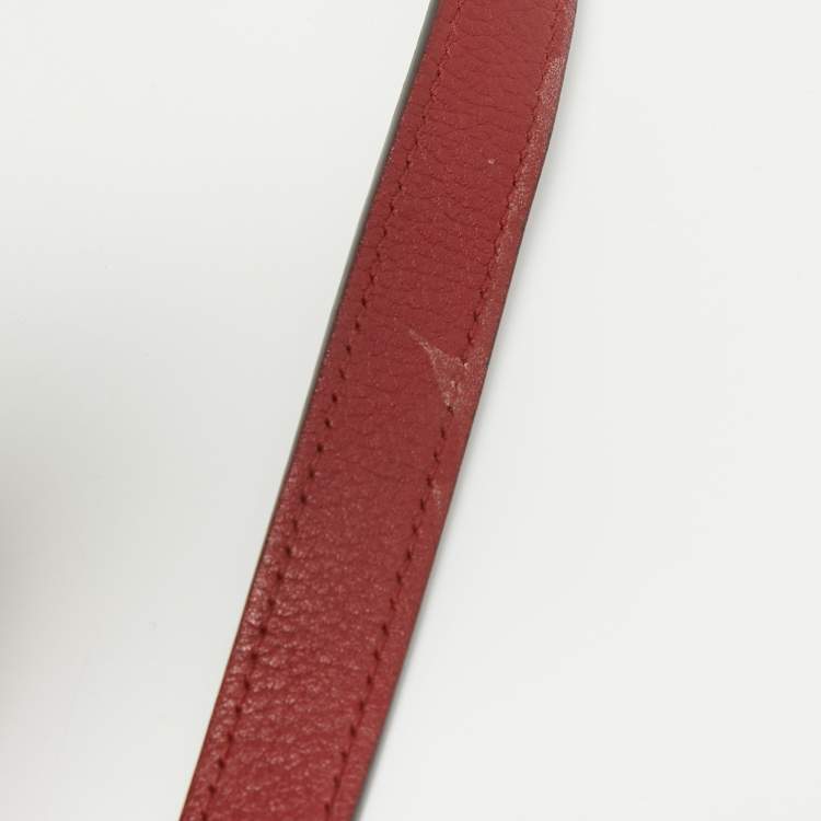 Pre Owned Céline Red Leather Nano Luggage Tote