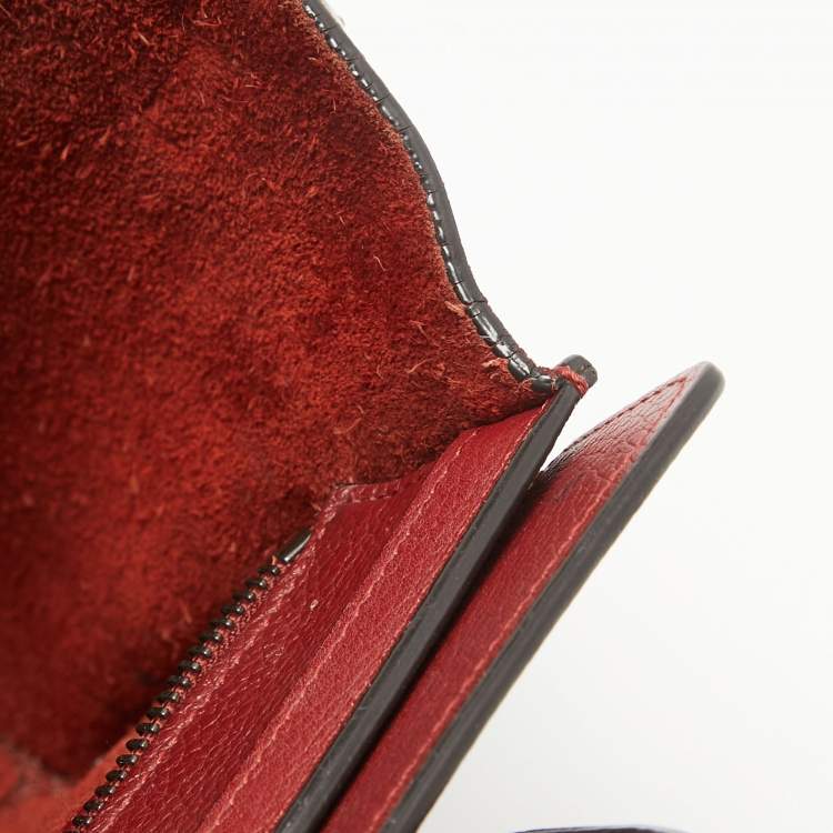 Pre Owned Céline Red Leather Nano Luggage Tote