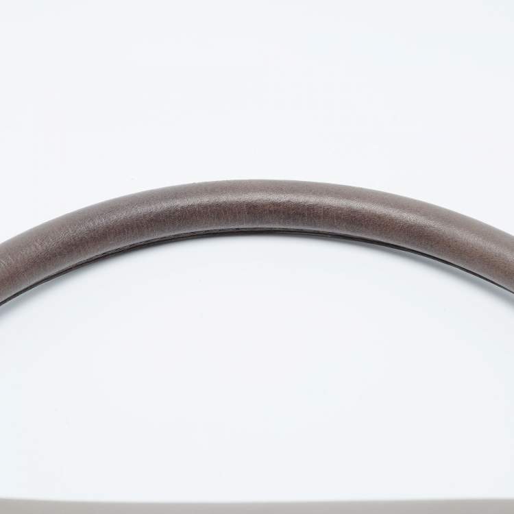 Pre Owned Celine Grey Leather and Suede Medium Trapeze Bag