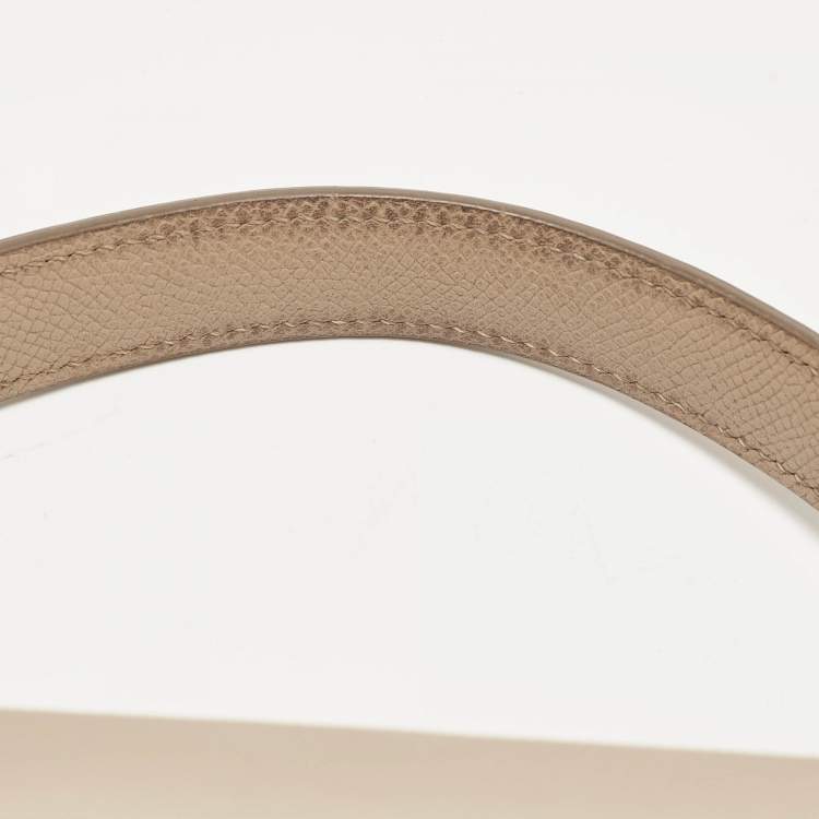 Pre Owned Celine Beige Leather Mini Belt Top Handle Bag