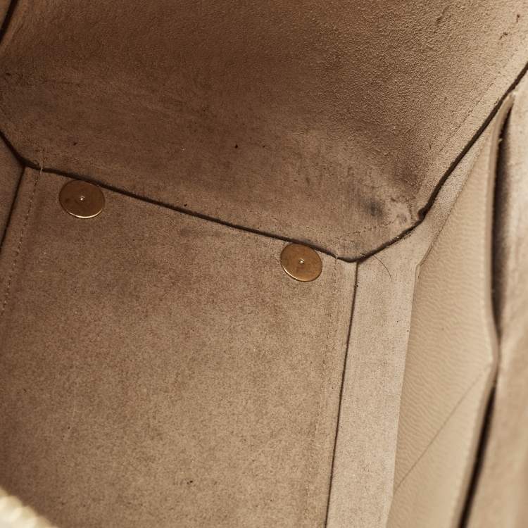 Pre Owned Celine Beige Leather Mini Belt Top Handle Bag