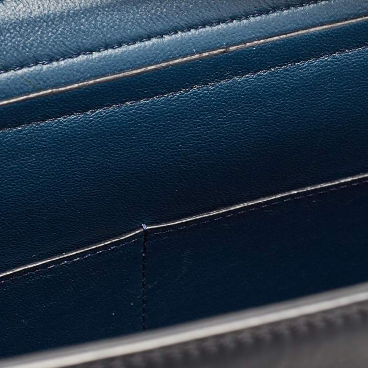 Pre Owned Celine Tri Color Leather Medium Trapeze Bag