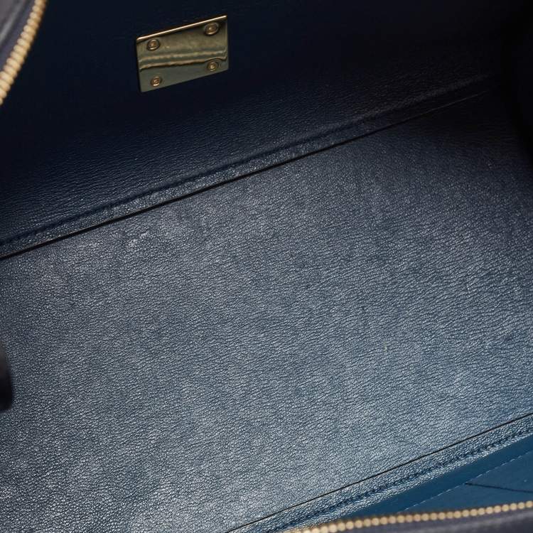 Pre Owned Celine Tri Color Leather Medium Trapeze Bag