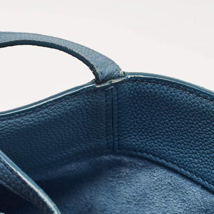 مملوكة مسبقًا Celine Blue Leather Small Tri-Fold Tote