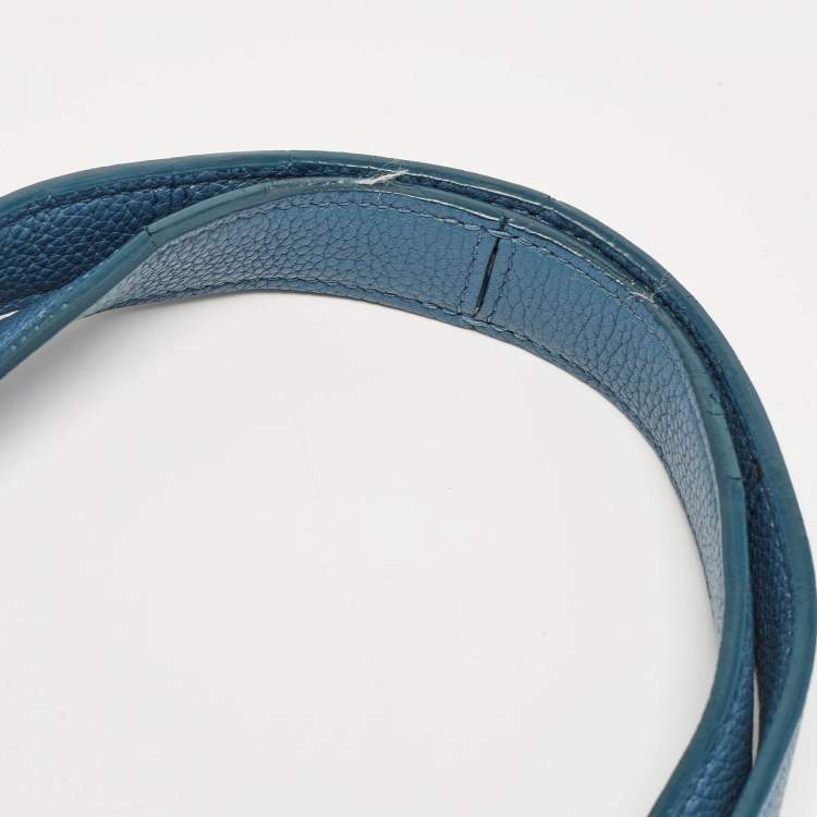 مملوكة مسبقًا Celine Blue Leather Small Tri-Fold Tote