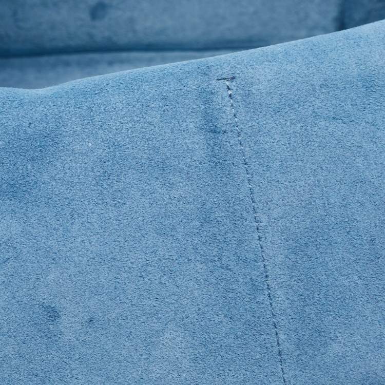 مملوكة مسبقًا Celine Blue Leather Small Tri-Fold Tote