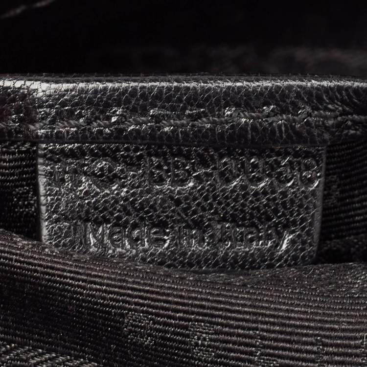 Pre Owned Celine Black/Brown Leopard Print Calf Hair and  Leather Boogie Satchel