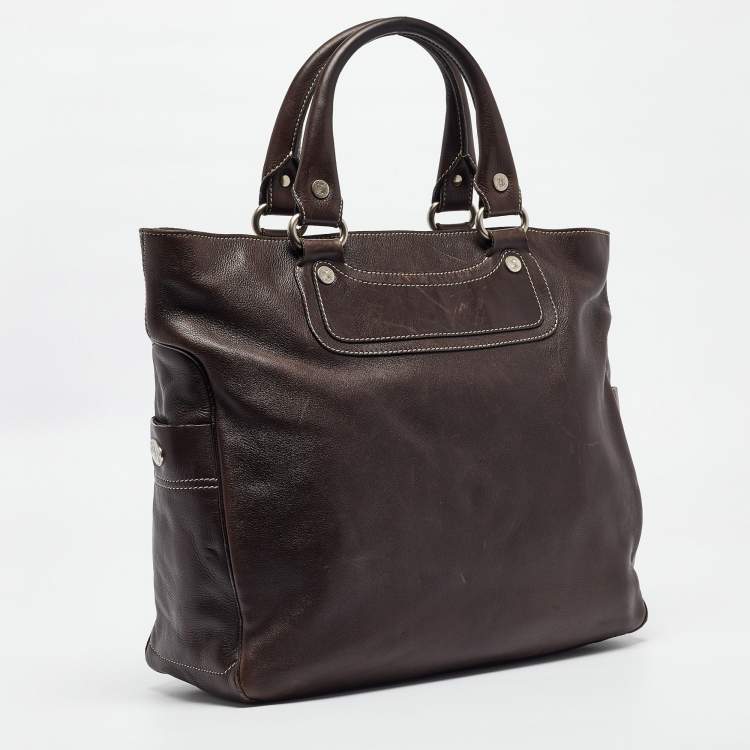 Pre Owned Celine Dark Brown Leather Boogie Tote