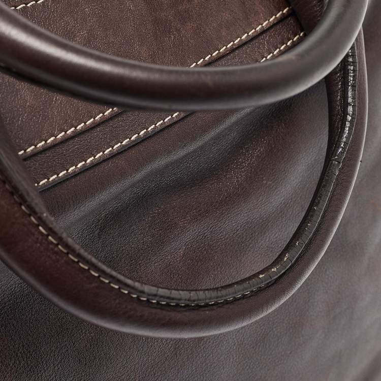 Pre Owned Celine Dark Brown Leather Boogie Tote