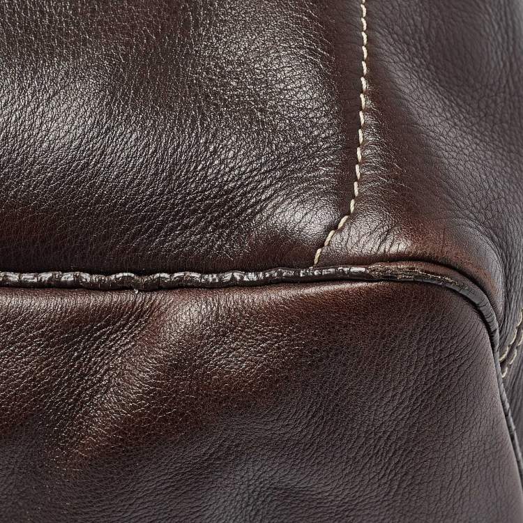 Pre Owned Celine Dark Brown Leather Boogie Tote