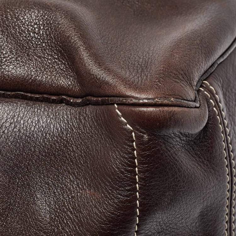 Pre Owned Celine Dark Brown Leather Boogie Tote