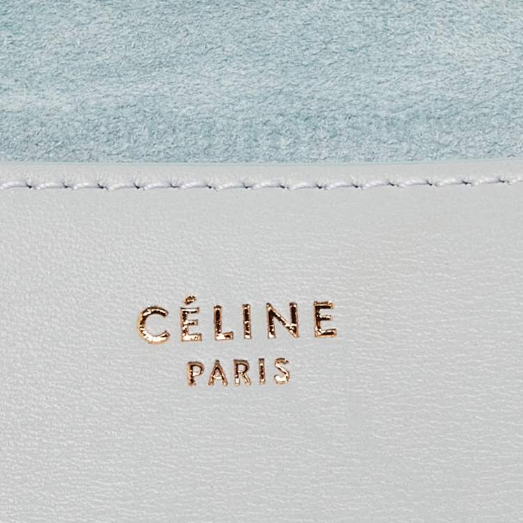 Pre Owned Celine Blue Leather Blade Shoulder Bag