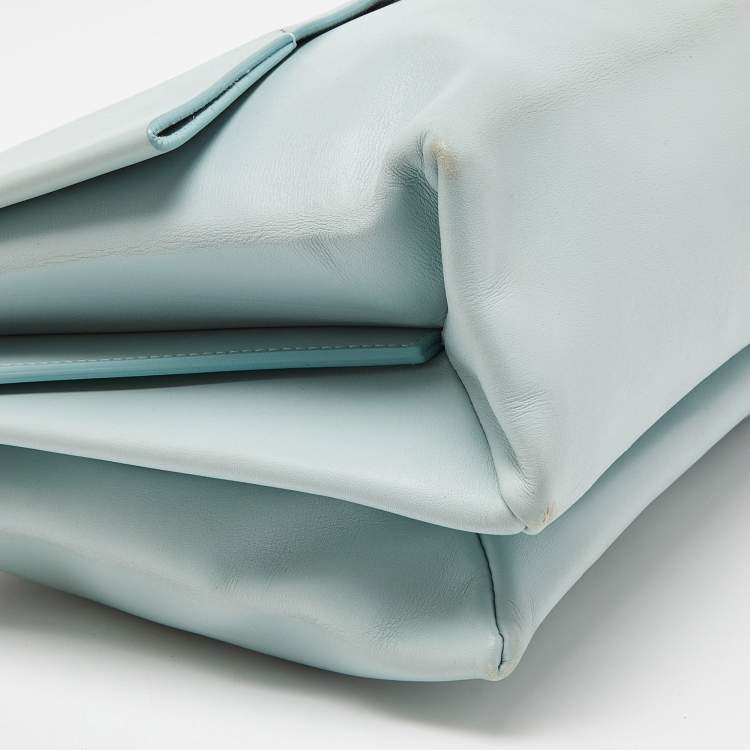 Pre Owned Celine Blue Leather Blade Shoulder Bag