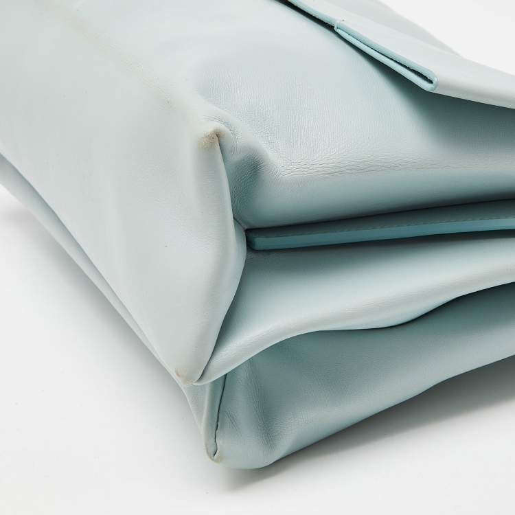 Pre Owned Celine Blue Leather Blade Shoulder Bag