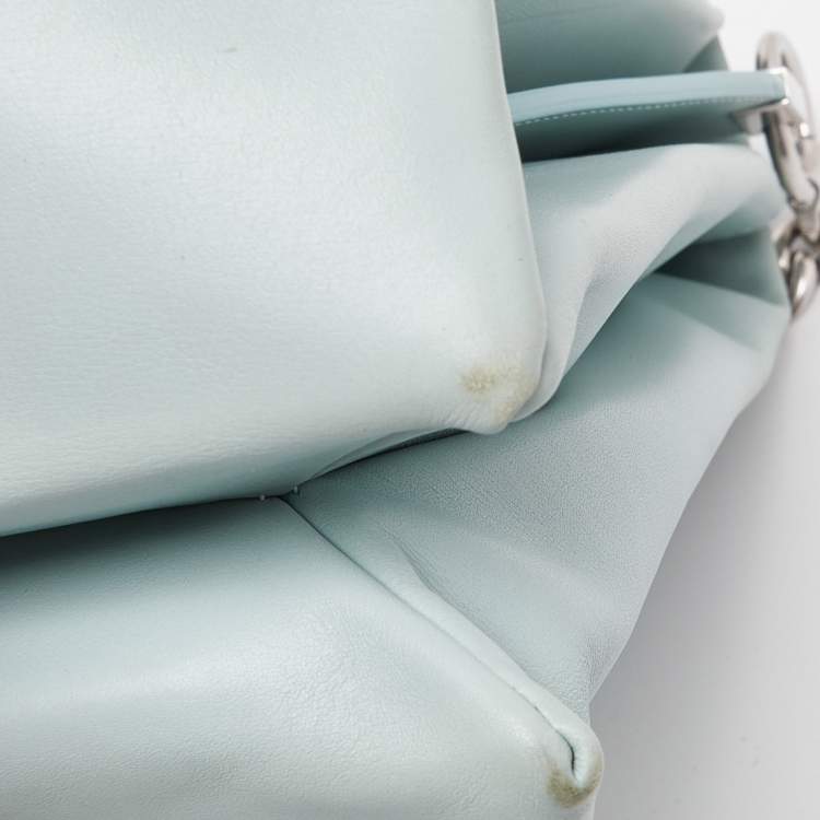 Pre Owned Celine Blue Leather Blade Shoulder Bag