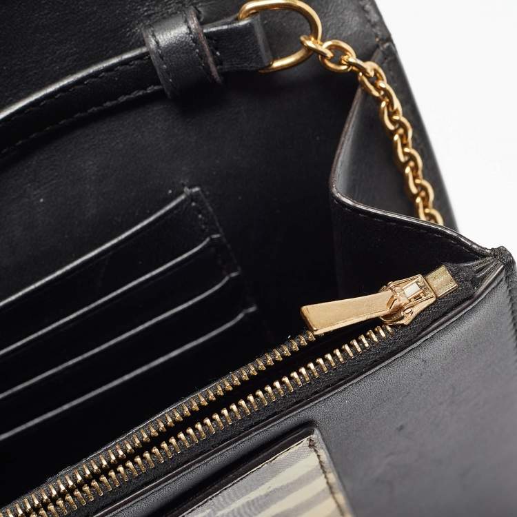 Pre Owned Celine Multicolor Leather and Karung Pocket Envelope Shoulder Bag