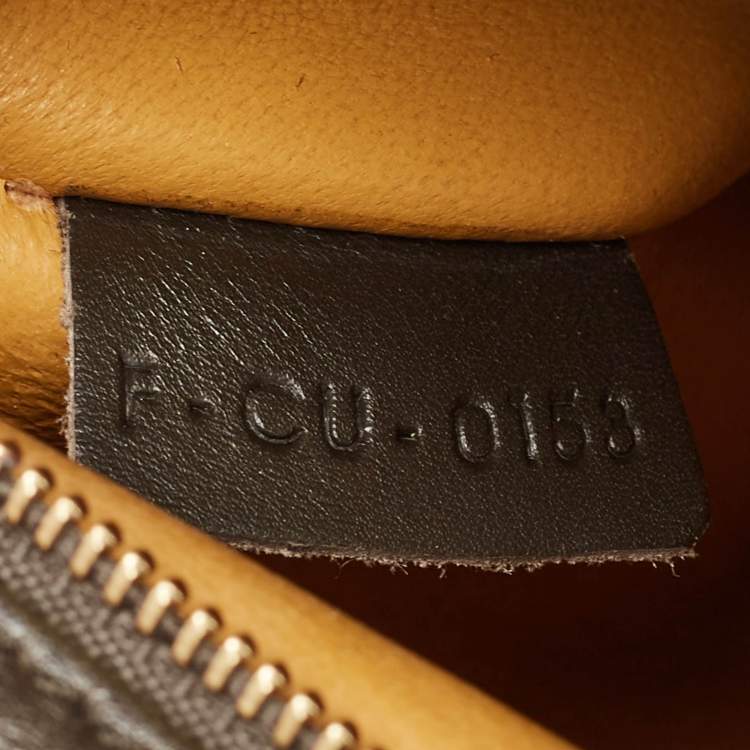 Pre Owned Celine Tricolor Leather and Suede Medium Trapeze Top Handle Bag