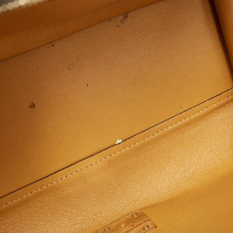 Pre Owned Celine Tricolor Leather and Suede Medium Trapeze Top Handle Bag