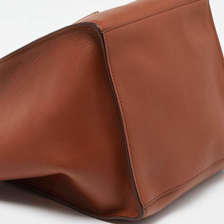 Pre Owned Celine Brown Leather Small Big Bucket Bag