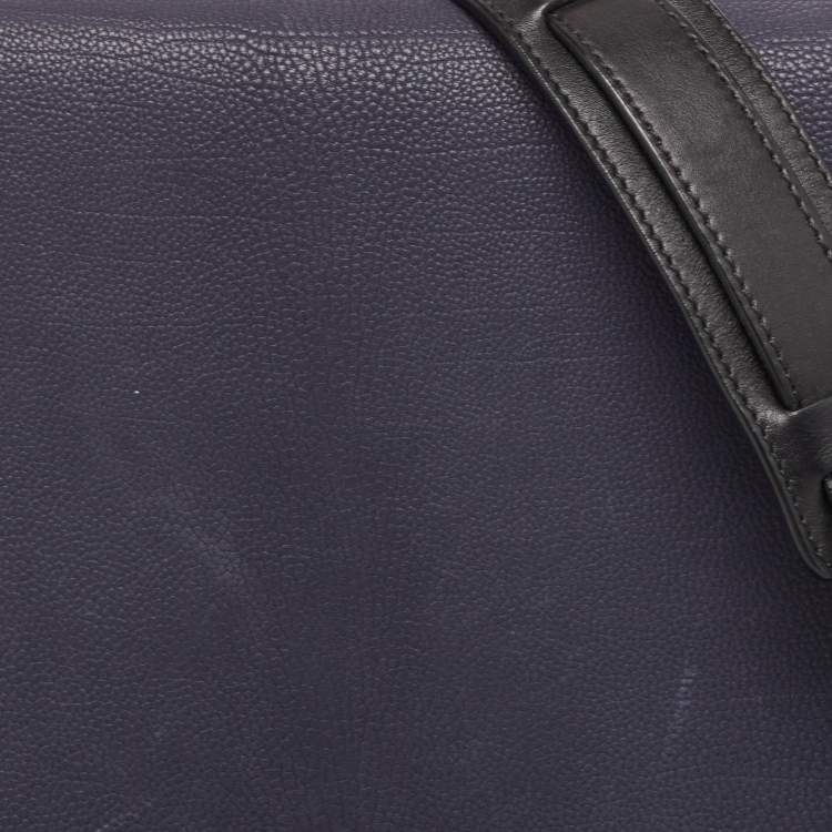 Pre Owned Celine Tricolor Leather Medium Trapeze Bag