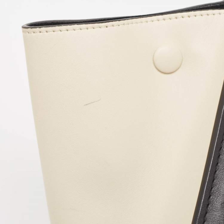 Pre Owned Celine Tricolor Leather Medium Trapeze Bag