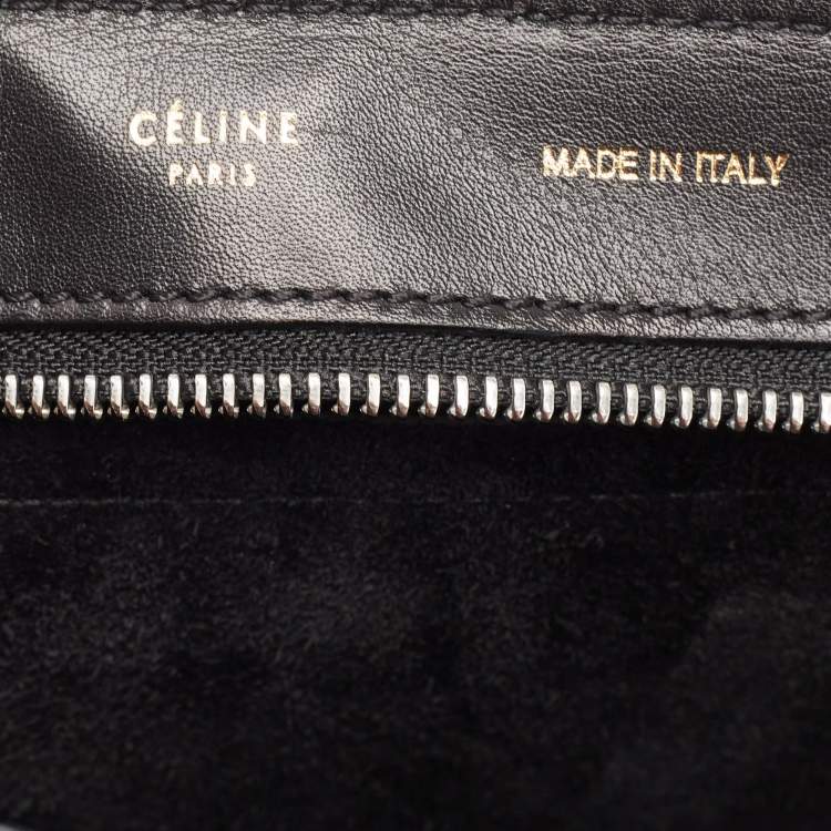 Pre Owned Celine Tricolor Leather Medium Trapeze Bag
