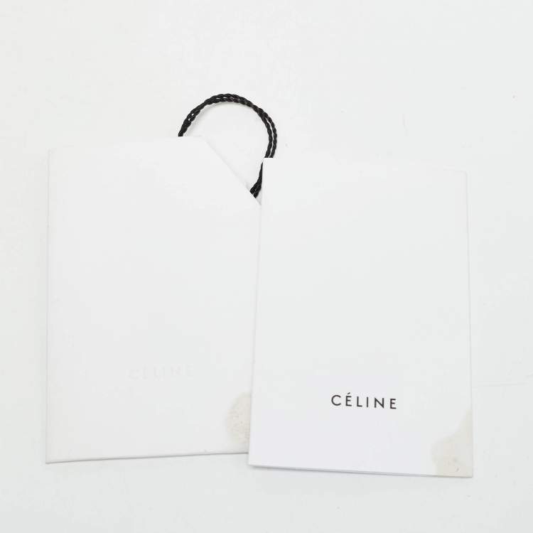 Pre Owned Celine Tricolor Leather Mini Luggage Tote