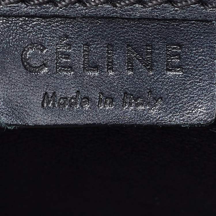Pre Owned Celine Black Leather Nano Luggage Tote